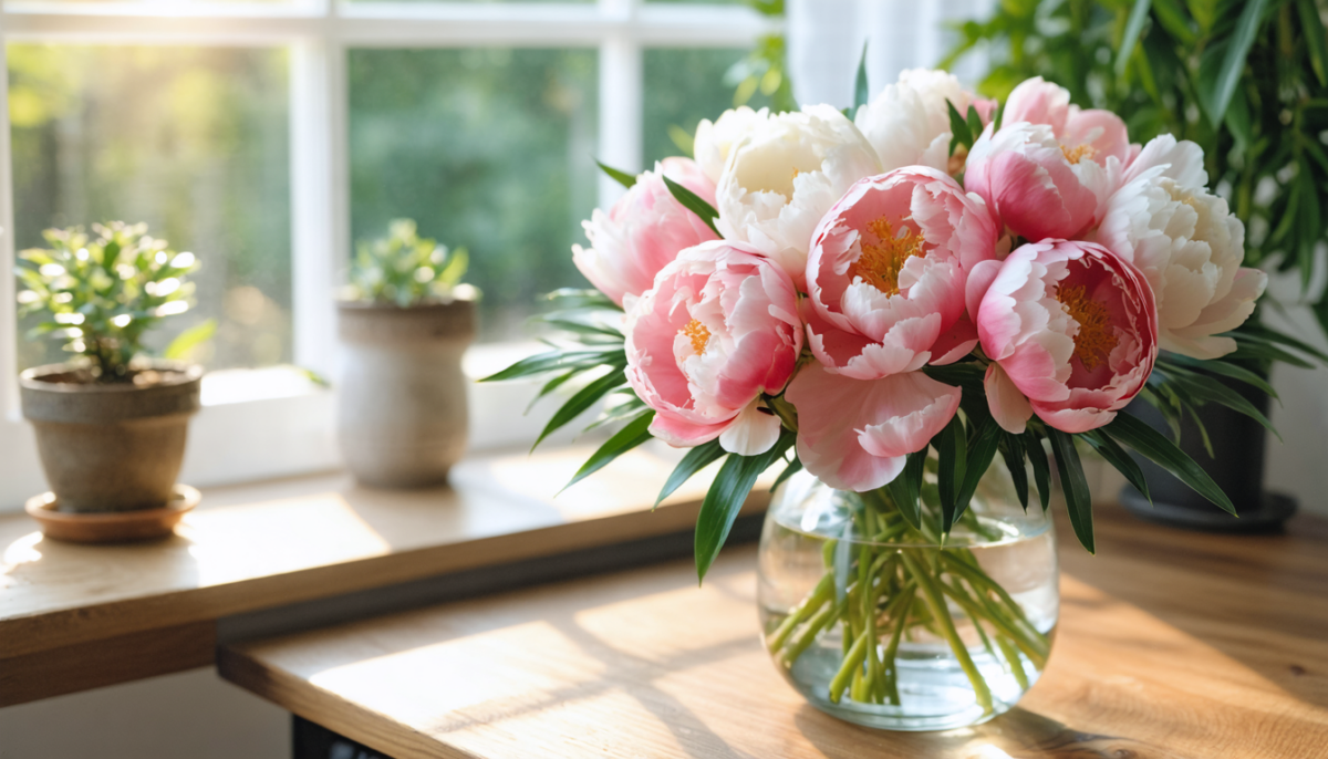 offrez à maman des pivoines élégantes pour célébrer la fête des mères avec douceur et raffinement.