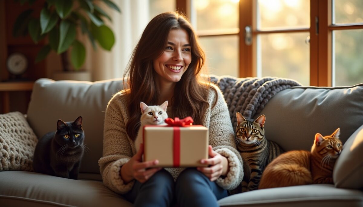 Idées de cadeaux pour femme passionnée de chats : quoi offrir à une véritable amoureuse des matous ?